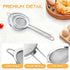 BLIGKO 3Pcs Set, Fine Mesh Strainer with Handle, Small Medium Large Size Sieve Strainers Stainless Steel Sifter