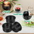 TeamFar Mini Round Cake Pan Set of 3, 4 Inch Non-Stick Coating Stainless Steel Core for Birthday, Party, Wedding,