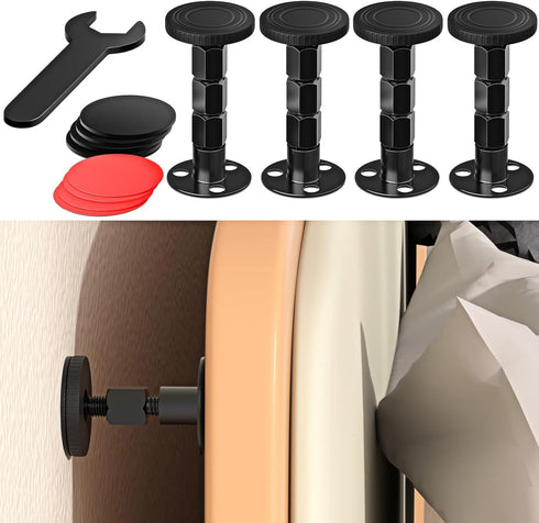 4PCS Adjustable Threaded Bed Frame Anti-Shake Tool, Upgraded Headboard stoppers with Free