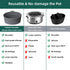 Slow Cooker Liners, 1 PCS Grey Foldable Reusable Silicone Cooking Liners for Crock-Pot & Hamilton Beach 6-7 QT,