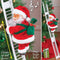 Electric Santa Climbing Up and Down Tree with Music, Holiday Decor for Home, Door, Wall, Xmas Ornament