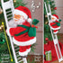 Electric Santa Climbing Up and Down Tree with Music, Holiday Decor for Home, Door, Wall, Xmas Ornament
