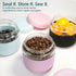 24 oz Glass Lunch Bowl Container with Lid | Leak & Spill Proof, BPA-Free, Microwave & Dishwasher Safe, Airtight Meal