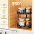 2 Countertop 10.2" 10.2" 10.4" Snughome Rotating Spice Rack, Tier Lazy Susan Organizer, Wood Kitchen Organizer, Brown