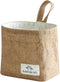 Small Cotton and Linen Hanging Storage Basket, Ideal for Organizing Keys and Miscellaneous Items on Desktop
