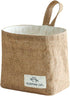Small Cotton and Linen Hanging Storage Basket, Ideal for Organizing Keys and Miscellaneous Items on Desktop