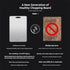WLWXMH (14.2 9.9) Titanium Cutting Board, Titanium Cutting Boards for Kitchen Cooking, Double Sided Stainless Steel