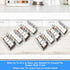 Acrylic Seasonings Spice Rack, 4 Tier, Expandable from 9" to 18", Organizer for Spices and Seasonings (Jars not