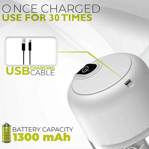 350ML Electric Garlic Chopper, Portable Veggie Chopper,Garlic Grinder Masher Onion Chopper, Blender to Vegetable