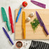 Astercook 12 Pcs Color-Coded Kitchen Knife Set, 6 Anti-Rust Coating Stainless Steel Chef Knives