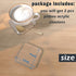 2 4'' 2 PCS Acrylic Coasters, Aesthetic Drink Coaster for Coffee Table, Clear Heat-Resistant Decorative Plates for Home