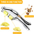 SAYLVME 3 1, Garlic Press and Slicer In Food Grade Stainless Steel Garlic Mincer Chopper Crusher Garlic Press Kitchen