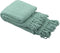 Home Soft Things Throw Blanket, Knitted Tweed, 50'' x 60'', Silver Blue, Cozy Warm Comfortable