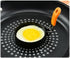 3.5" Set 4 Egg Rings of with Silicone Handle, Large Ring for Frying Eggs, Round Mold for English Muffins - Griddle