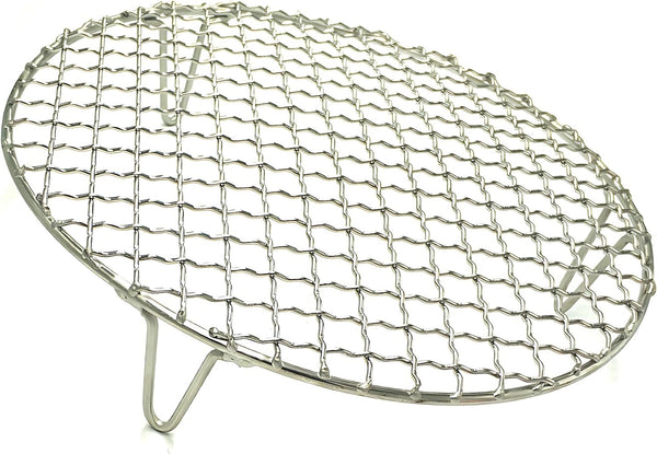 Round Barbecue Wire Rack with 2" Height Legs Dia 9.5" - Multi-Purpose Grill Cooling Rack for Airfryer