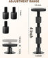 2PCS 1.18-4.13in Adjustable Threaded Bed Frame Anti-Shake Tool, Upgraded Headboard stoppers with Free Furniture Pads