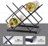 Countertop Wine Rack - 5 Bottle Freestanding Modern Gold Metal Small Wine Holder for Cabinet, Pantry