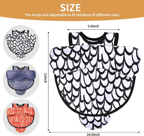 CLYORA Chicken Saddles for hens, Chicken Apron Back Protector for Hens with Adjustable Strap, Chicken Hen Mating Saddle