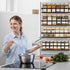 4pack 4pack) SMRCAD Magnetic Spice Rack for Refrigerator, Magnetic Shelf for Fridge Space Saving Seasoning Organizer