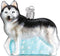 Old World Christmas Dog Collection Glass Blown Ornaments, Siberian Husky for Christmas Tree