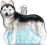 Old World Christmas Dog Collection Glass Blown Ornaments, Siberian Husky for Christmas Tree