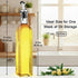 Bottle,4Pack 17 OZ 4 Pourer,2 1 8 (500ml) WERTIOO Olive Oil Dispenser Glass Oil Dispenser for Kitchen with Stainless