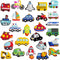 WISESTAR 26PCS Transports Rubber Fridge Magnets for Kids - Aircraft, Boat, Vehicle, Educational Toy Tool