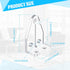 12 Pieces 1 Inch Hold Down Brackets, Clear Plastic Hooks for 1 Inch Mini Horizontal Blinds, Shades, Windows, Doors