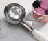 34745 Commercial-Grade 18/8 4.67 oz, 6, New Star Foodservice Thumb Press Food Disher/Ice Cream Scoop, Stainless Steel