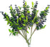 OrgMemory Artificial Berry, (6 pcs, 17" Each) Fake Burgundy Berry, Artificial Berries Stems