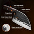 Huusk Japan Knives - Upgraded Serbian Chef Knife, Japanese Meat Cleaver for Home and Outdoor Cooking, Full Tang with