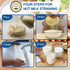 Huppar 3 Pack 16"x16" 100% Nut Milk Bag for Straining, Unbleached Cotton Cloth, Reusable Cheesecloth, Strainer