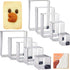 10PCS Stainless Steel Rectangle Cookie Cutter Set - Square Cookie Mold for Fondant Cake and Biscuit (1 Inch Depth)