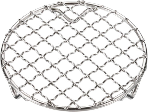 Round Cooking Rack 4.7-inch, 201 Stainless Steel Barbecue Grill Net with 20mm Legs for Cooking and Baking