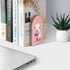 1 Pair/2 Pieces(5x3.1 Cute Pink Pig Book Ends Decorative Wood Bookends for Shelves Kids Room Desk Home Office Book