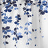 Lush Decor Weeping Flowers Valance Curtain for Windows, Navy and Blue, 18" x 52"