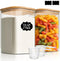 ComSaf 3.6 Qt Glass Food Storage Containers Set of 2, Large Storage
