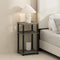 Furinno JUST Night Stand, 3-Tier Turn-N-Tube Nightstand, Toolless Bedside Table, End Table,
