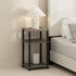 Furinno JUST Night Stand, 3-Tier Turn-N-Tube Nightstand, Toolless Bedside Table, End Table,