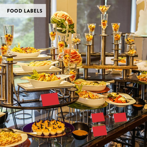 Andaz Press Table Tent Printable Place Cards, Red, 20-Pack for Weddings & Graduations