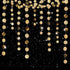 6 Pcs Glitter Champagne Gold Paper Circle Dots Garland, 52 Feet, Birthday Party Decorations, Bridal Shower, Christmas