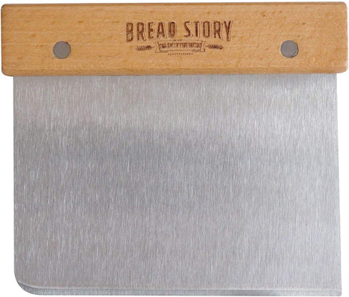 Bread Story Set of 3 Danish Whisk Dough Lame Slashing Tool and Wooden Scraper Tool for Pastry Baking