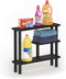 Furinno Turn-N-Tube Slim Space Saving Storage Rack, Espresso/Black