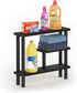 Furinno Turn-N-Tube Slim Space Saving Storage Rack, Espresso/Black