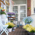 6 Bundles of Yellow Artificial Daffodils Flowers, UV Resistant Faux Plastic Plants for Wedding, Home, Garden, Office