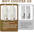Set 2, Wood Wall Sconce Candle Holder of Rustic Wall-Mount Mirrored Candle Holders, Carved Wood Frame Farmhouse Hanging