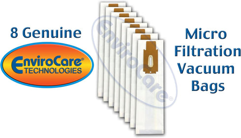 EnviroCare Oreck Vacuum Cleaner Bags to Fit Style CC and All Upright Models, X-Large, 8 Pack, White
