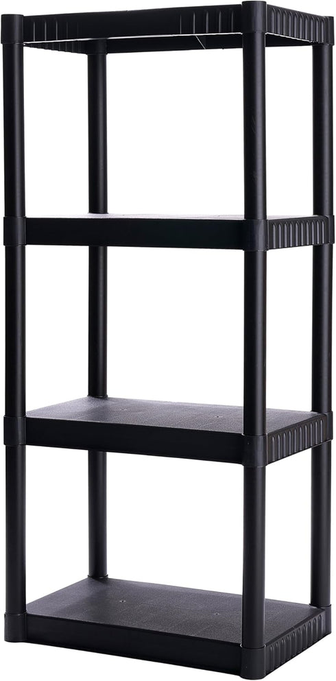 Plano 4-Shelf Plastic Storage Shelves, 48 x 23 x 14, 200lb Capacity,