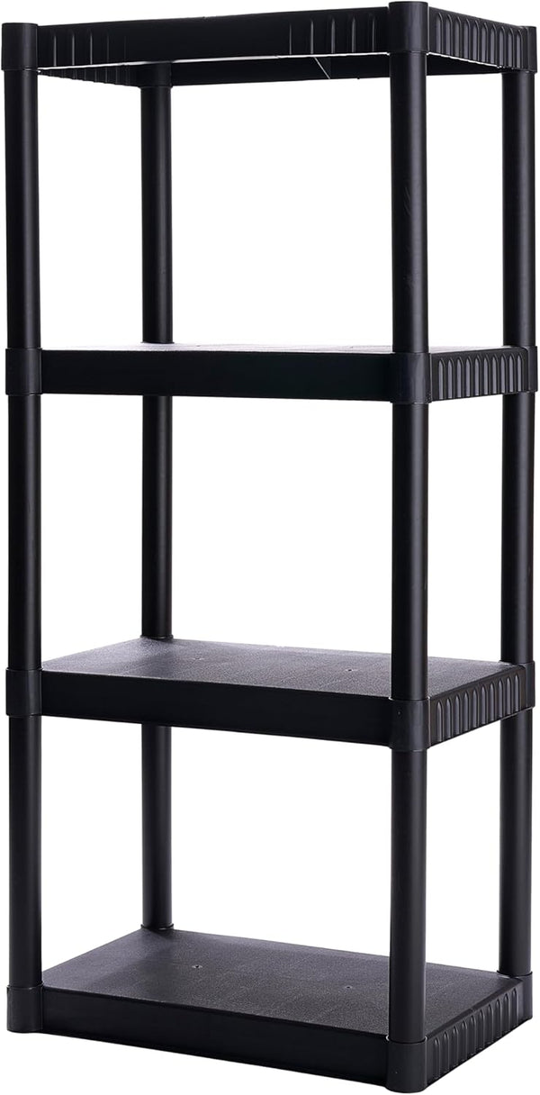 Plano 4-Shelf Plastic Storage Shelves, 48 x 23 x 14, 200lb Capacity,