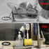 Gosmol Sponge holder for kitchen sink caddy accessories gadgets, dish soap brush holder for sink organizer, soap tray
